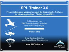 Startbildschirm SPL Trainer