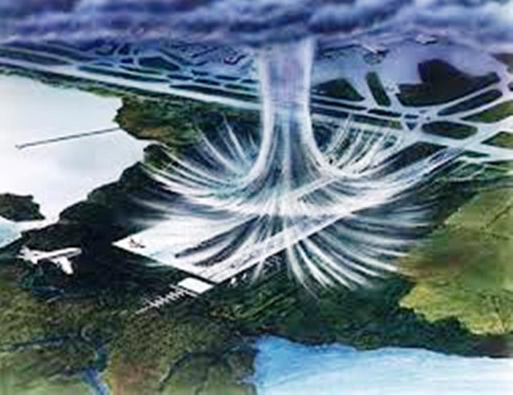 Microburst - schematisches Symbolbild