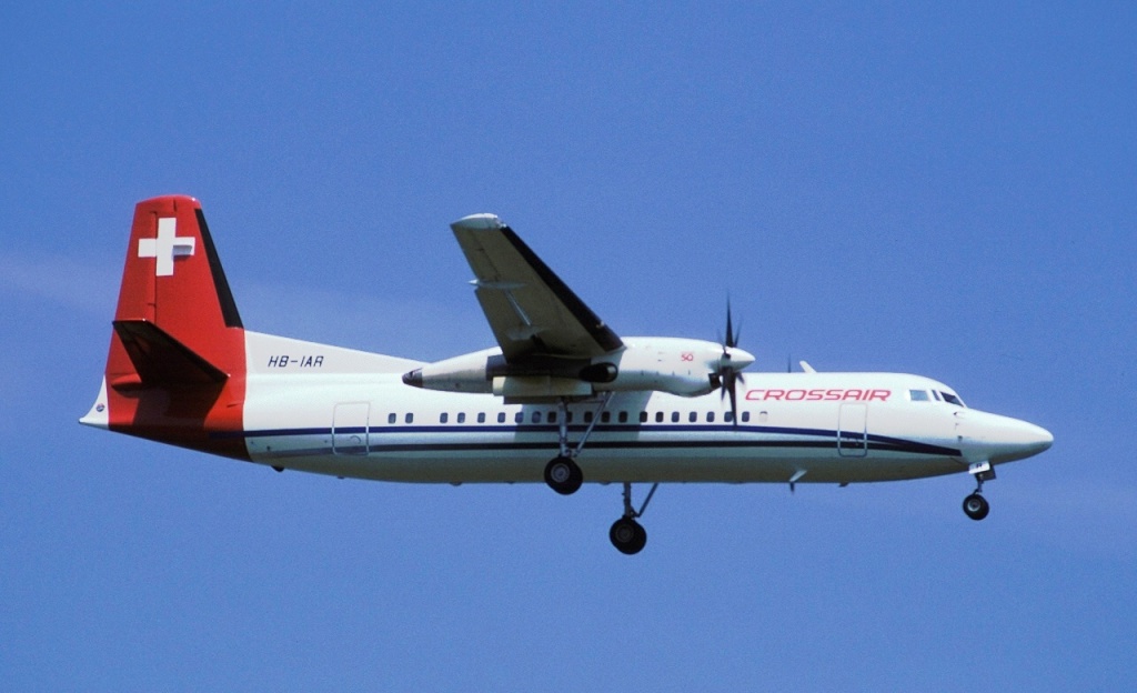 Crossair Fokker F 50 (Symbolbild)