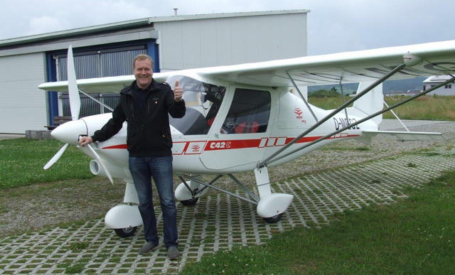 Die brandneue C42 kurz vor dem Nonstop-Rückflug von Mengen nach Stechow (nordwestlich von Berlin)